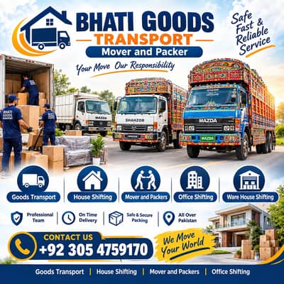 Goods Transport | Packers Movers / House Shifting / Loading unloading