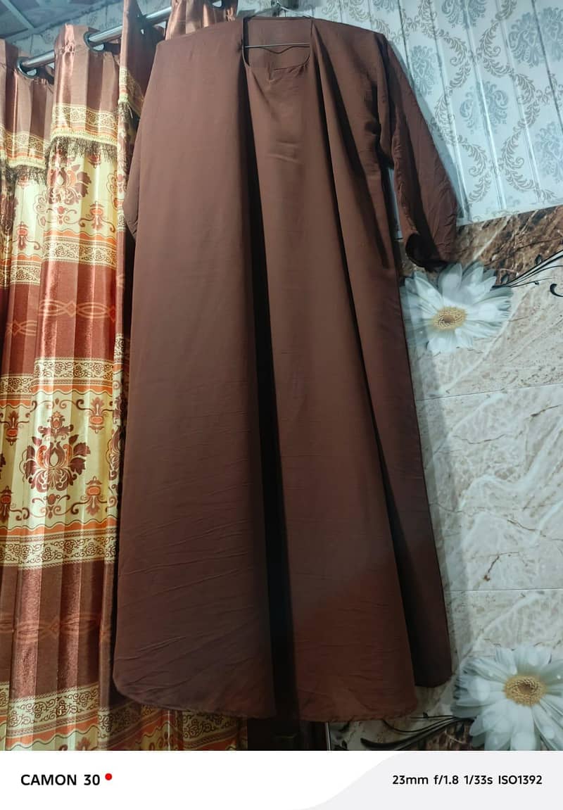 double open abaya 3