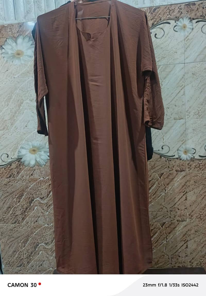double open abaya 4