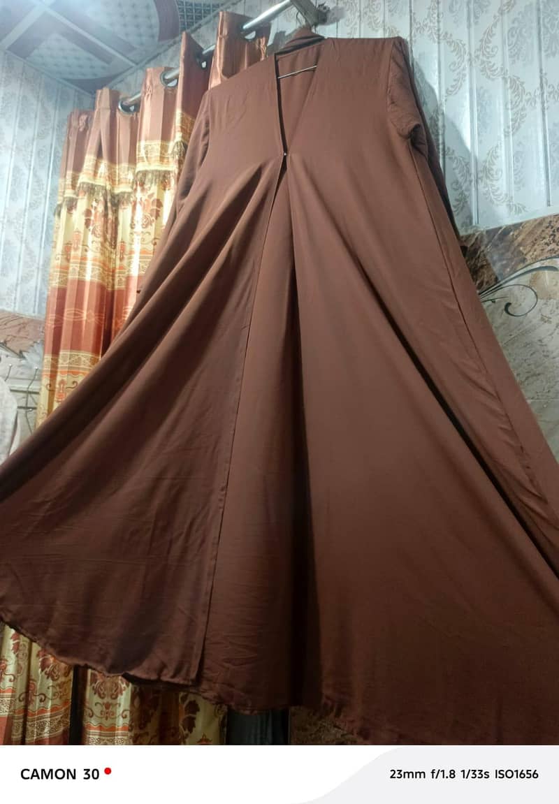 double open abaya 5