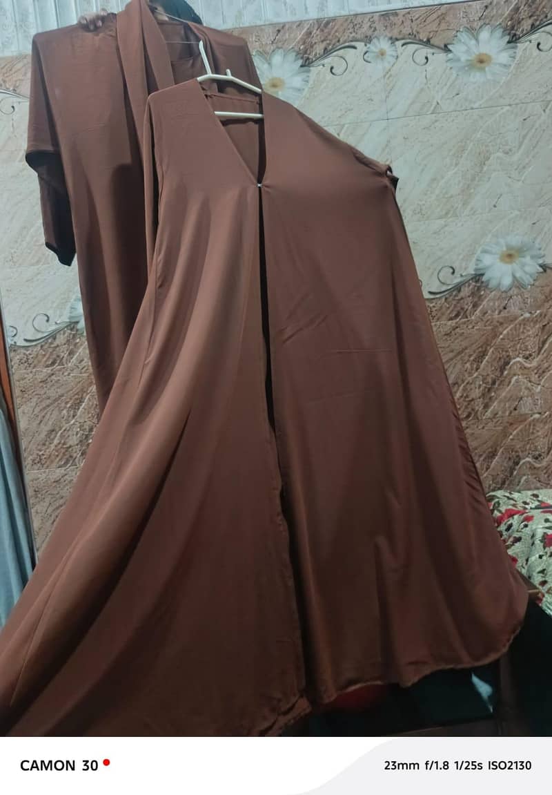 double open abaya 6