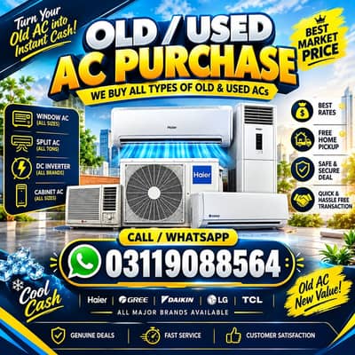 Old AC Purchase Dead AC Split AC Window AC Purana AC Buyers