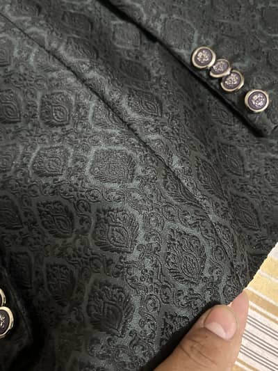 Prince Coat / dark green colour with embroidery