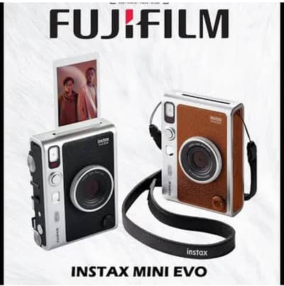 FUJIFILM INSTAX MINI EVO HYRID ( BROWN or BLACK ) SEALD PACK