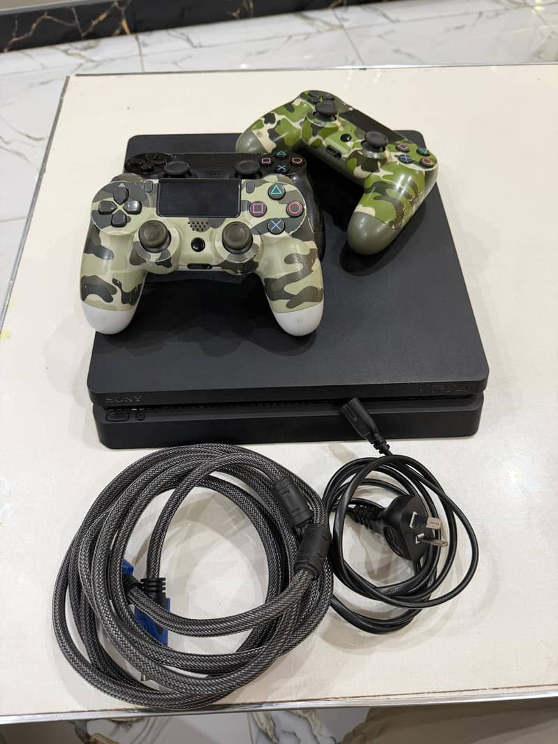 PS4 Slim + 3 Controllers | Excellent Condition 2