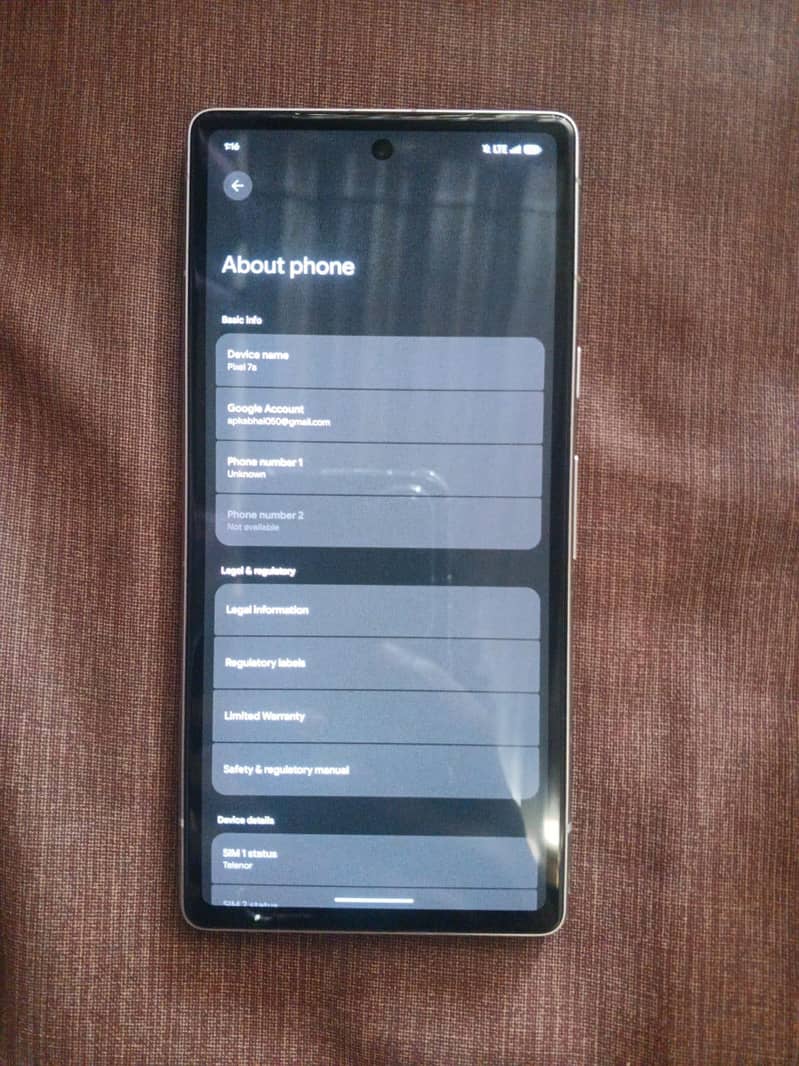 Google Pixel 7a 8