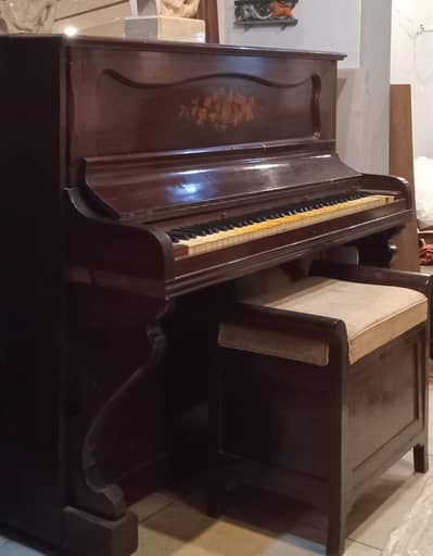 Antique Teak Wooden Old Piano, # HOME DECOR