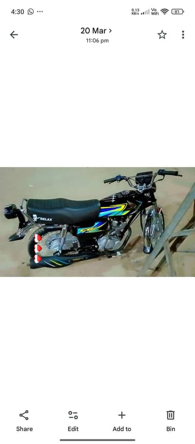 Honda 125 black