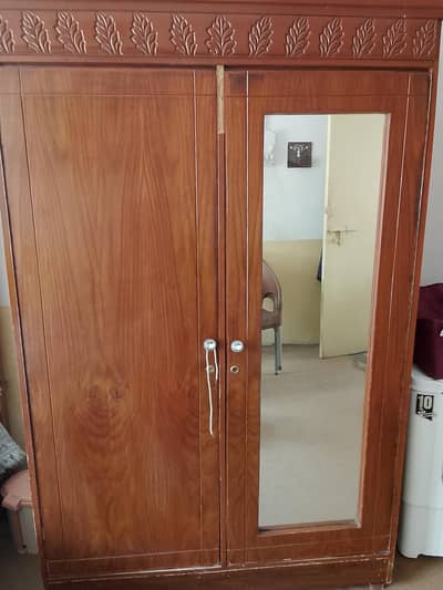 2 door wooden cupboard for sale