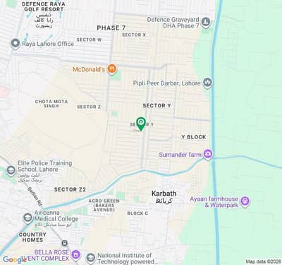 CORNER 8 Marla Commercial Plot for Sale in CCA 2 Block Plot-35 Nearby, DHA Lahore Phase 7