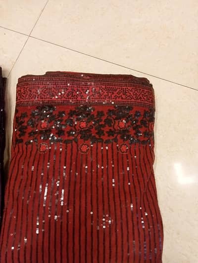 2 Beautiful Sarees for Sale – Red & Plum | Both for Rs. 14,000