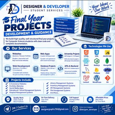 Student Services | Website Development, Projects & Academic Support