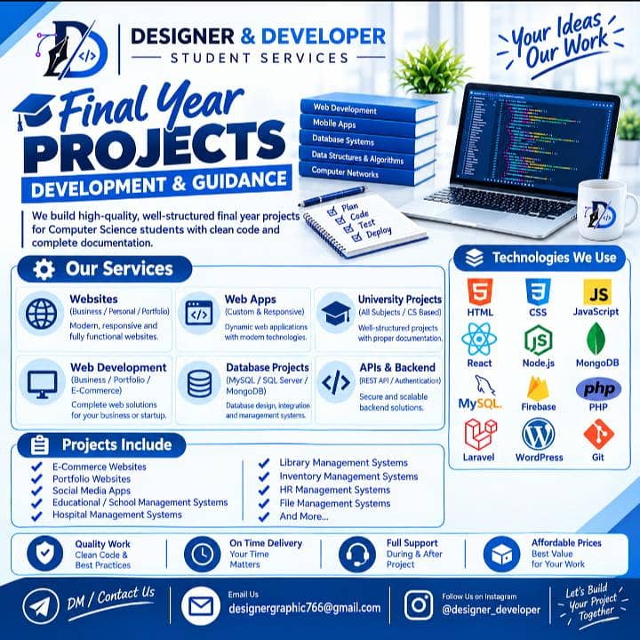 Student Services | Website Development, Projects & Academic Support 0