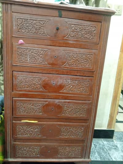 Original Wooden Furniture Set – Bed, Stretcher, Dressing & Wardrobe