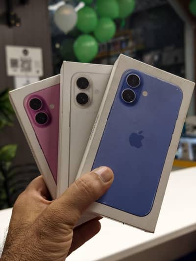 Apple iPhone 16 box pack 128GB A+++ stock  bypass