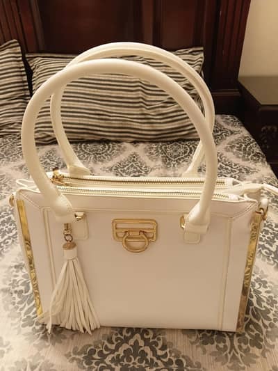 White Formal Hand Bag For Ladies P36600 uk