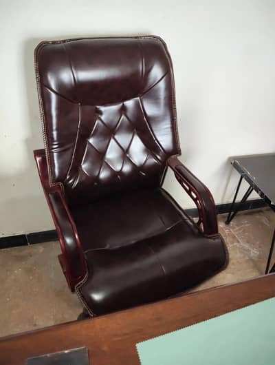 Executive office chair table sofa all set