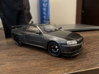 Nissan Skyline GTR, Diecast Model 1/24 scale, Jinlingfang Box open