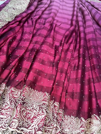 LUXURY DOUBLE-SHADED MAUVE & PINK SAREE