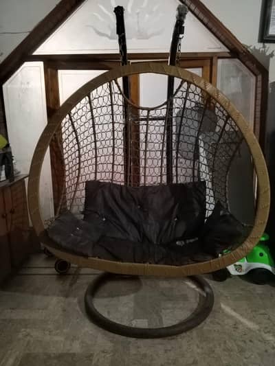 Double Egg Swing Chair 2 Person's With Stand