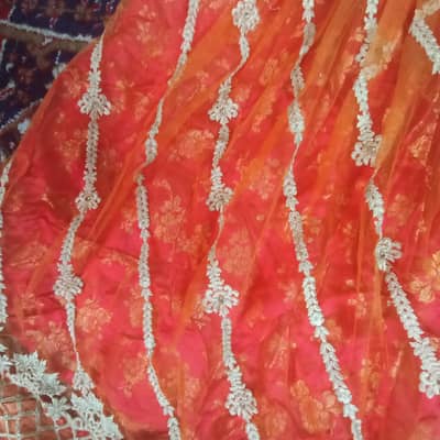 orange color jamawar ND net