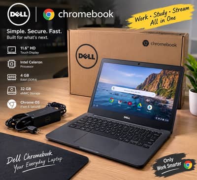 Dell chrome book 4 gb ram 32 gb ssd