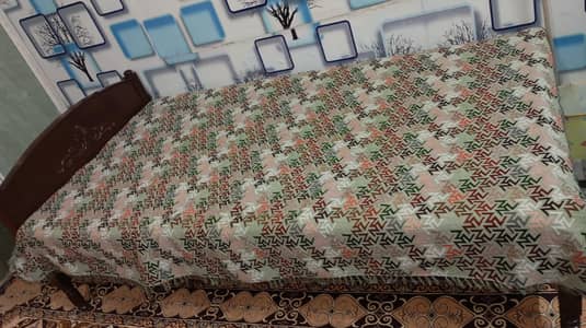 VIP 2 single wood beds with mattress urgent sale call 03076960071