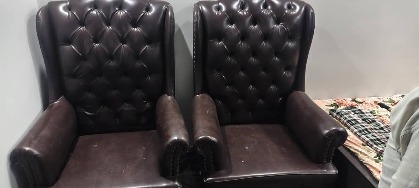 single back long sofa set 2