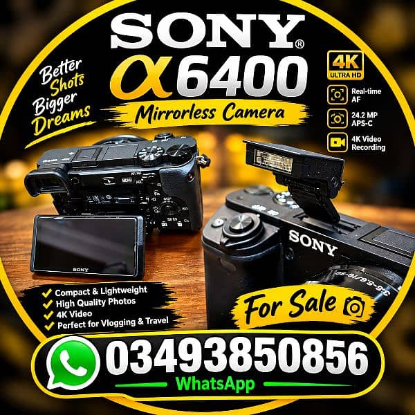 Sony a6400 camera complete box 0