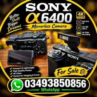 Sony a6400 camera complete box