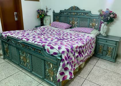 King Sized Bed Set With Dressing and Side Tables Included