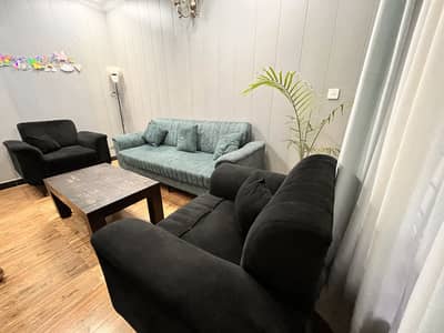 Modern 5-Seater Sofa Set with Center Table for Sale