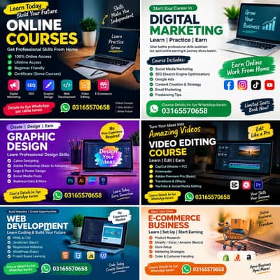 Online courses Digital skills Work From Home