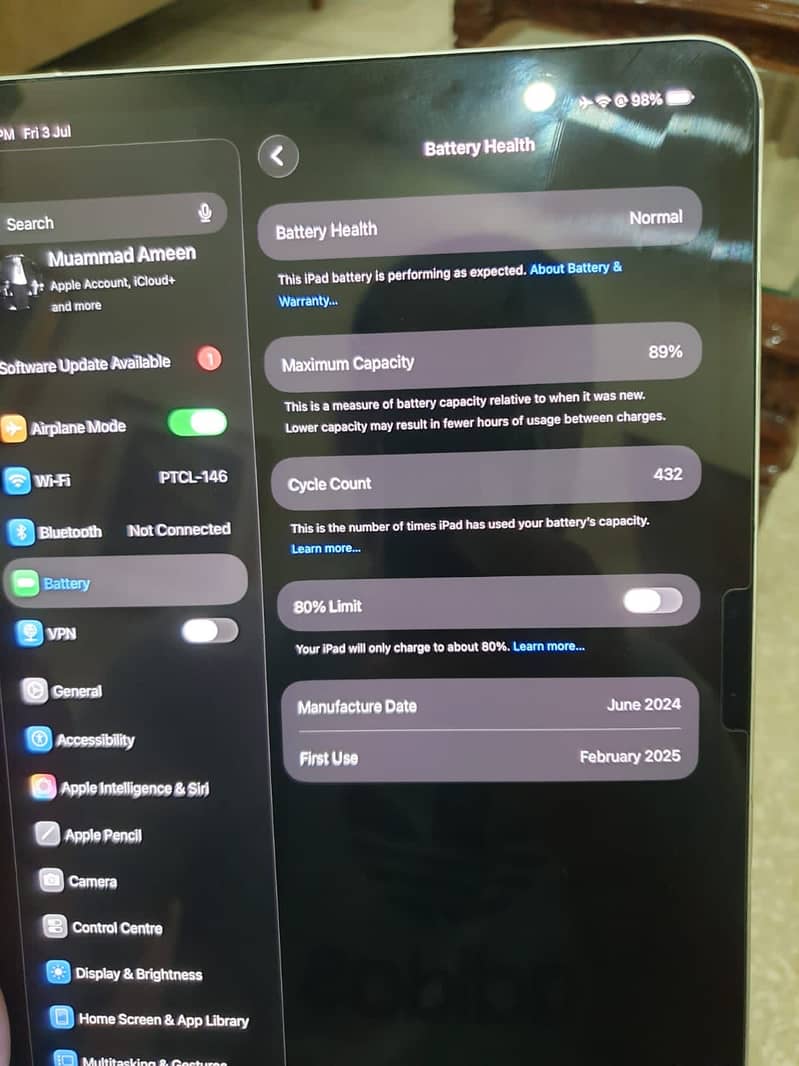Ipad M4 chip 256gb 1