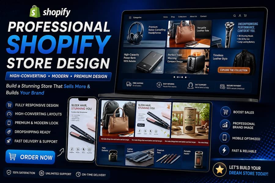  Professional Shopify Store Design & Development | E-commerce Expert 1