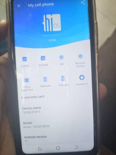 TECNO POP 5 2GB/32GB | 5000mAh | Good Condition