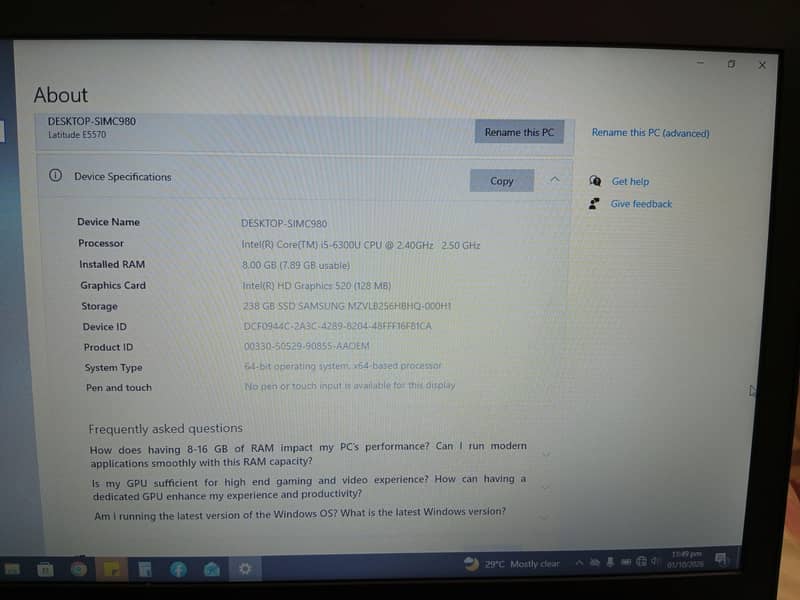 Dell Latitude E5570 4