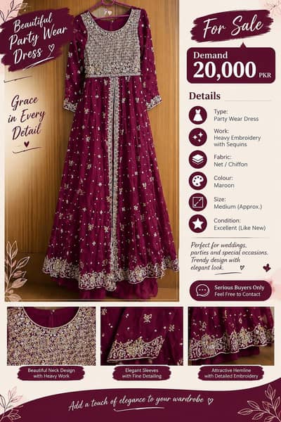 Brand New Formal Maxi | formal maxi | Barat Dress | for sale