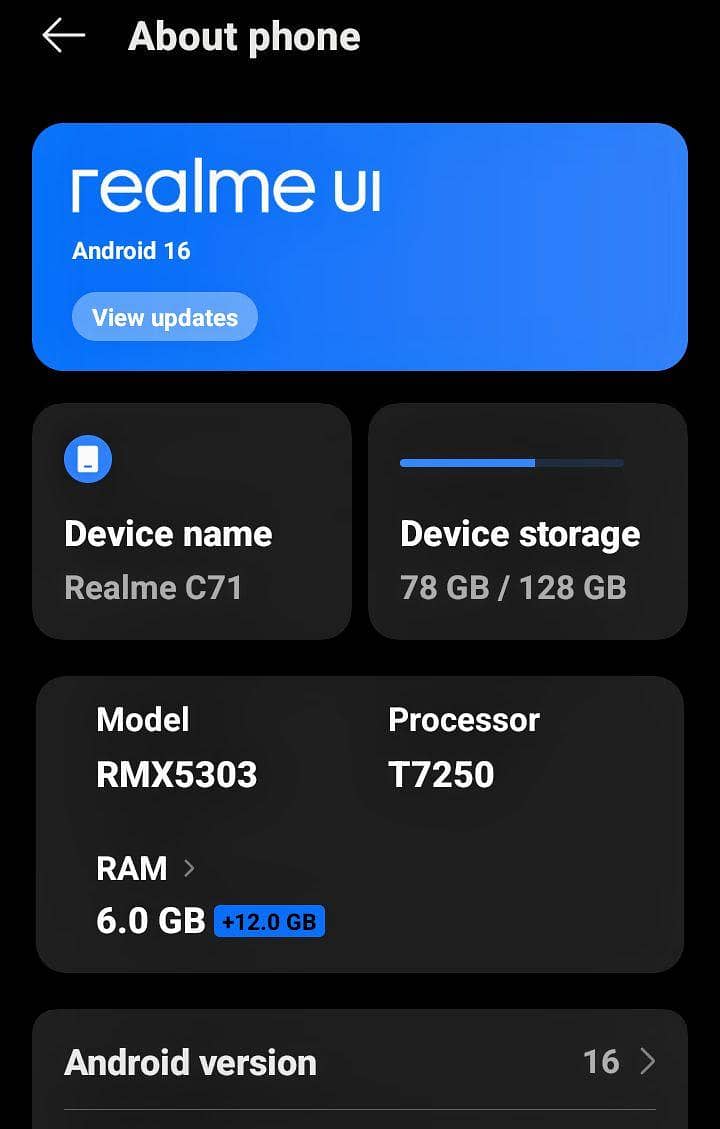Realme C71 6