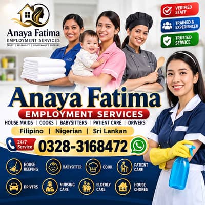 Nurse, Patient Care, Helper, Nanny, Babysitter, Cook, Maid Available