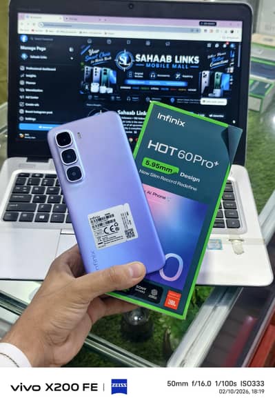 Infinix Hot 60 Pro+ 8/256 | In-Display Fingerprint | Edge Display