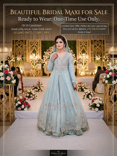 Luxury Bridal maxi | walima dress | wedding dress | bridal maxi |