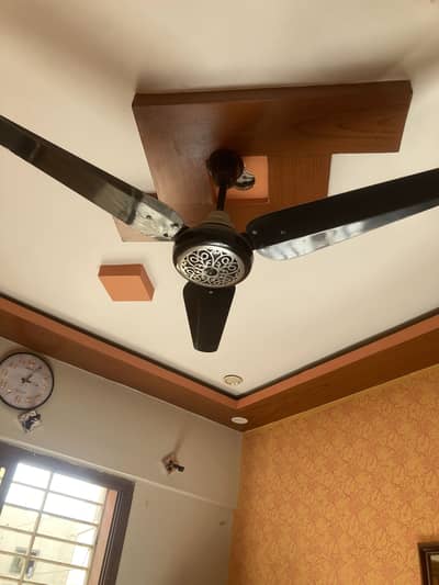 Modern Ceiling Fan – 3 Blade Wooden Finish | Decorative Design