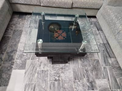 central table with 2 sides table