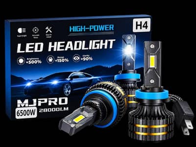 3 Color LED Car Headlight – Super Bright | 3-in-1 Lighting