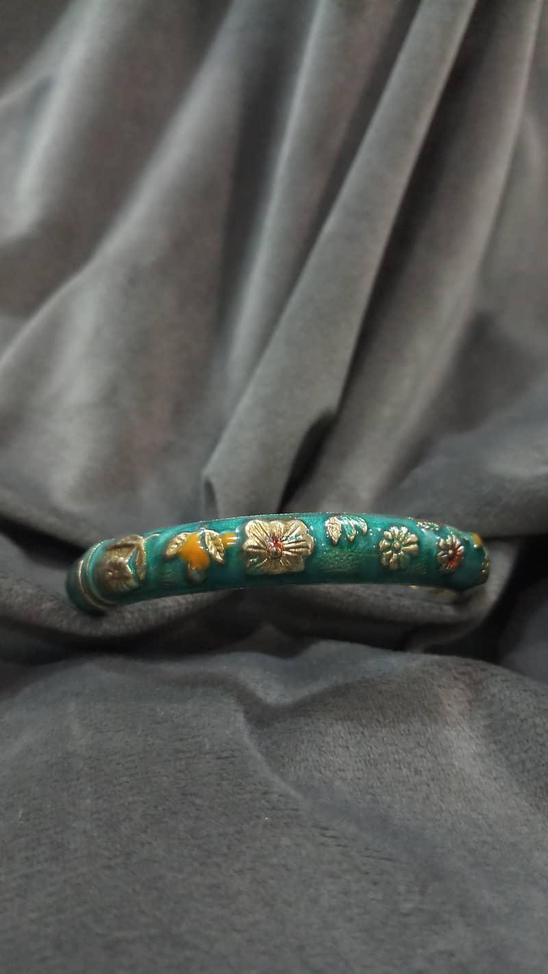 Cloisonné enameled bangles. 1