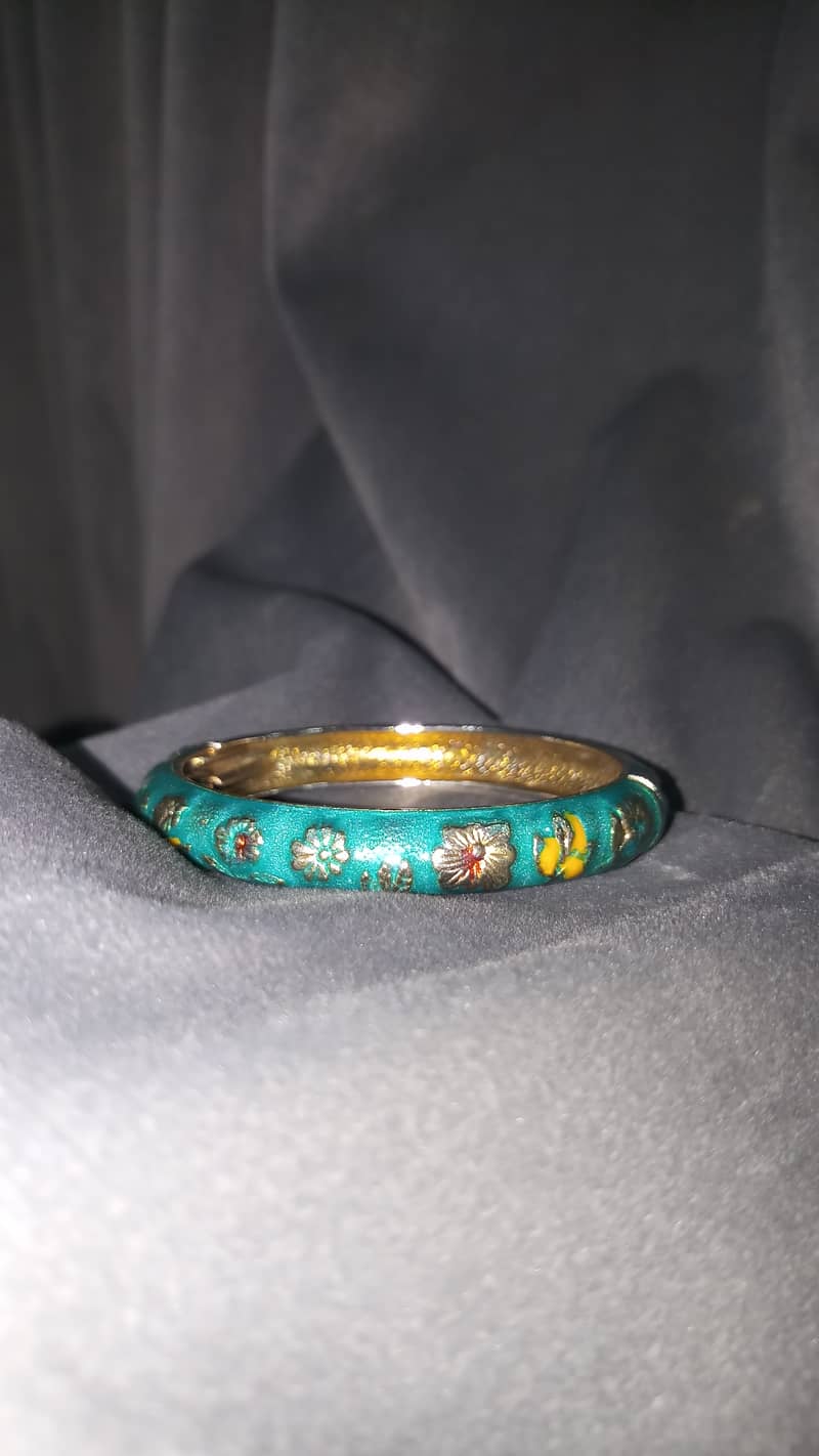 Cloisonné enameled bangles. 2