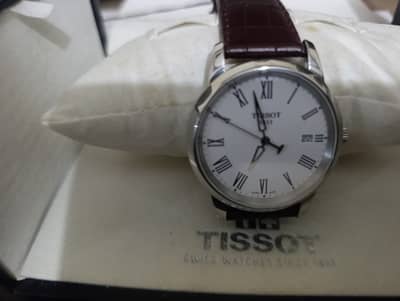 Brown Leather strap Tissot t033.410. 16.013. 01