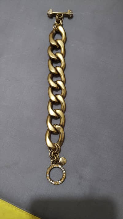 Orginel juicy couture Gold Tone Chunky Chain Bracelet