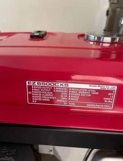 Honda generator all ok urgent for sale 03 4 75 04 1 7 16